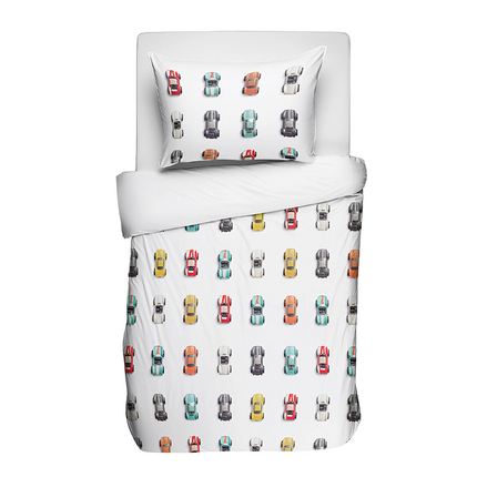 Fresh and Co  Kids Dekbedovertrek Katoen - Roadsters