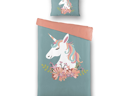 Fresh and Co  Kids Dekbedovertrek Magical Unicorn