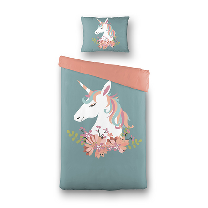 Fresh and Co  Kids Dekbedovertrek Magical Unicorn