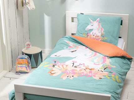 Fresh and Co  Kids Dekbedovertrek Magical Unicorn