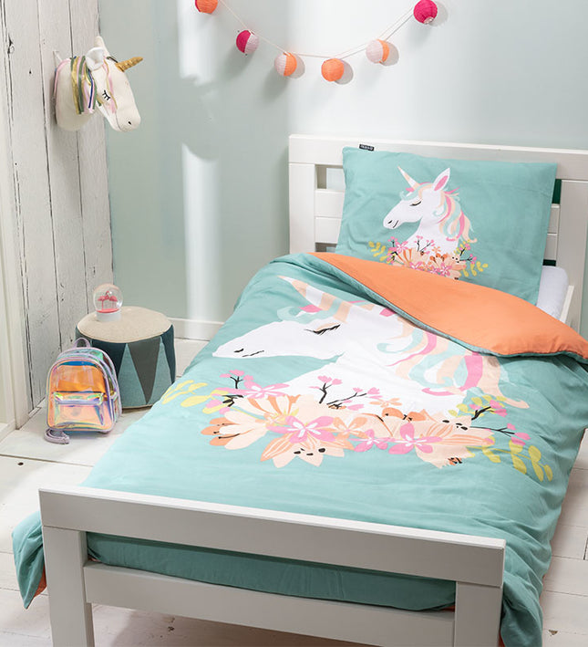 Fresh and Co  Kids Dekbedovertrek Magical Unicorn