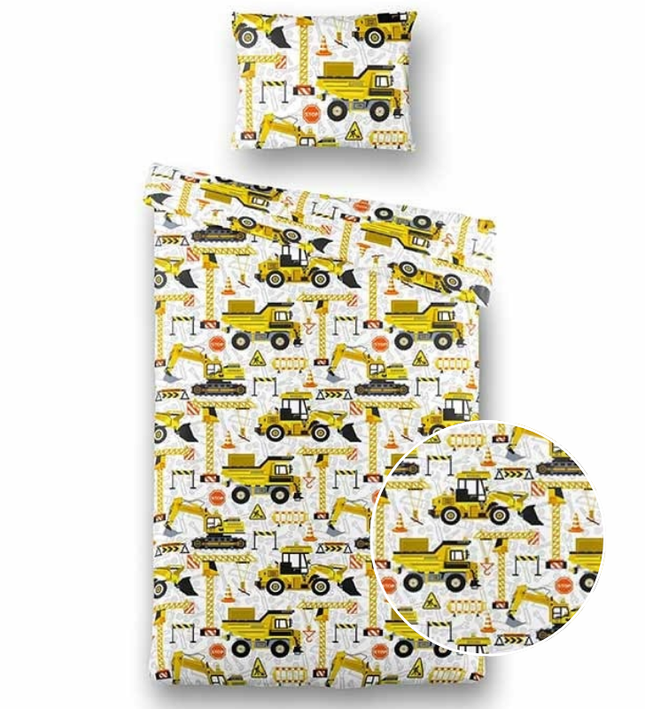 Fresh and Co  Kids Dekbedovertrek Strong Trucks