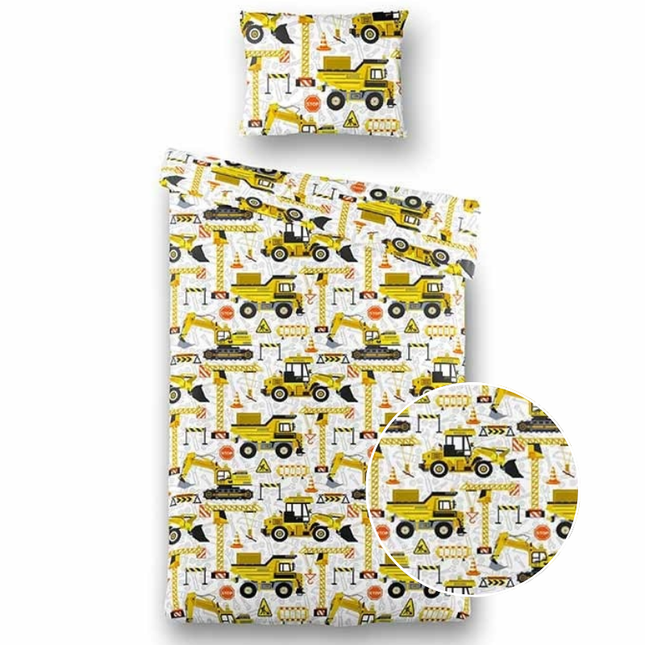 Fresh and Co  Kids Dekbedovertrek Strong Trucks