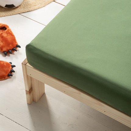 Fresh and Co  Kids Katoenen Hoeslaken Kids - Groen
