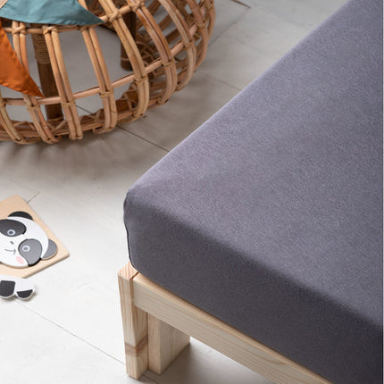 Fresh and Co  Kids Kinder hoeslaken - stretch - Antraciet