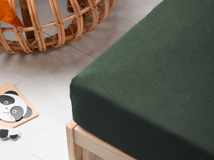 Fresh and Co  Kids Kinder hoeslaken - stretch - Groen