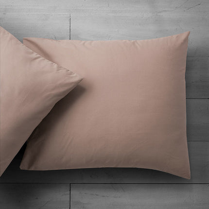 Fresh and Co Kussenslopen Katoen: 2-PACK - Taupe