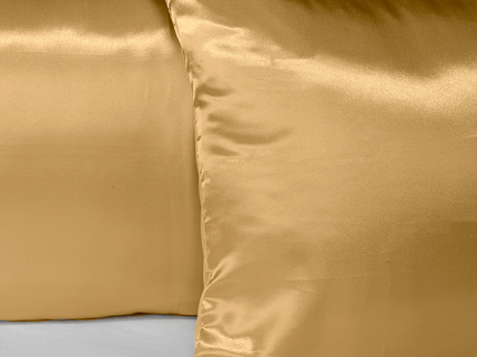 Fresh and Co Kussenslopen Silk Satin Goud: 2-PACK