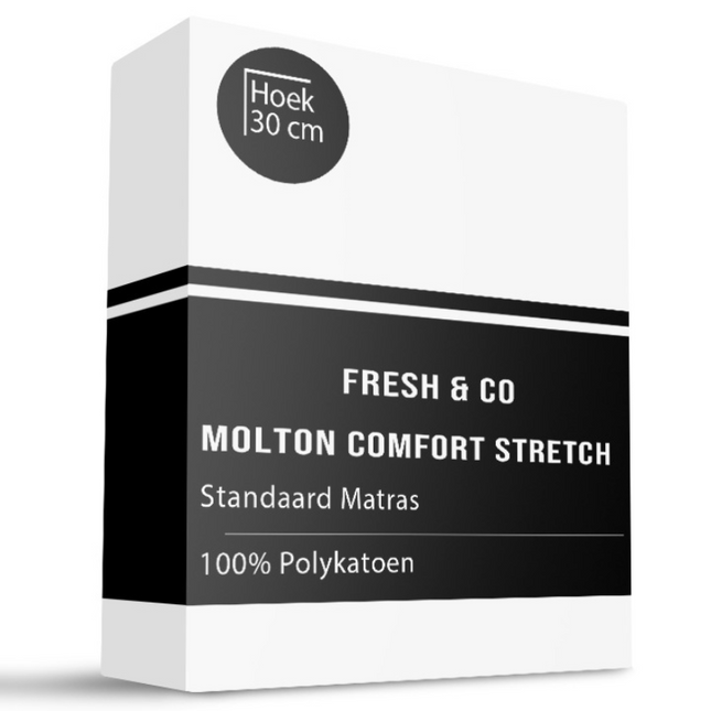 Fresh and Co Molton Hoeslaken Comfort Stretch - Standaard matras