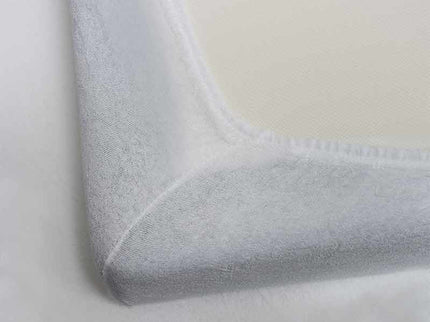 Splittopper Hoeslaken - Badstof - Wit