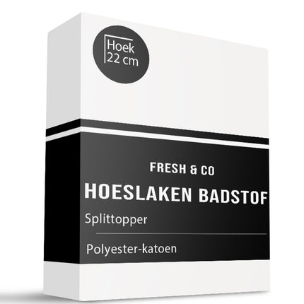Fresh and Co Splittopper Hoeslaken - Badstof