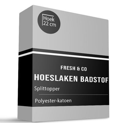 Fresh and Co Splittopper Hoeslaken - Badstof