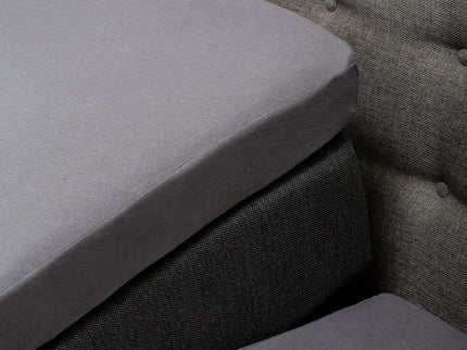 Fresh and Co Splittopper Hoeslaken - Comfort Jersey - Lichtgrijs