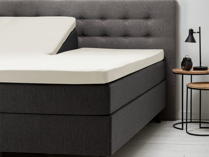 Fresh and Co Splittopper Hoeslaken - Katoen - Creme - Verkoelend