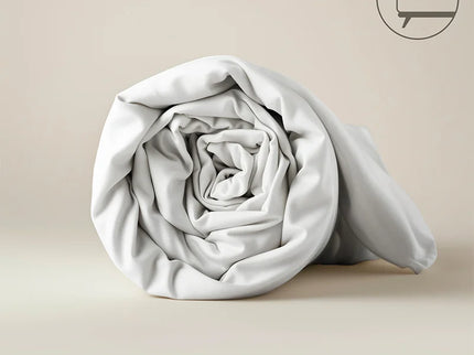 Fresh and Co Topper Hoeslaken - Katoen Flanel  - Wit