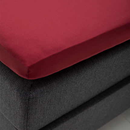 Fresh and Co Topper Hoeslaken - Katoen - Rood