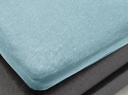 Fresh and Co Topper Hoeslaken - Katoen Stretch - Lichtblauw