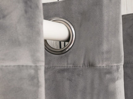 Fresh and Co Velvet Gordijnen Verduisterend - Haken of Ringen - Groen