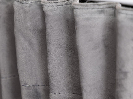 Fresh and Co Velvet Gordijnen Verduisterend - Haken of Ringen - Navy