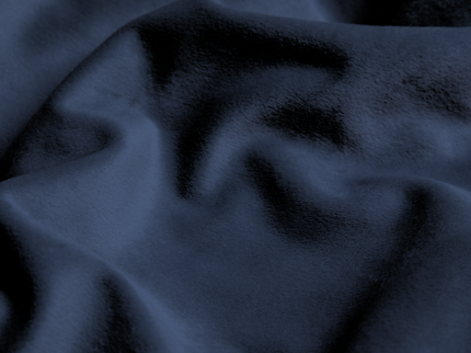 Fresh and Co Velvet Gordijnen Verduisterend - Haken of Ringen - Navy