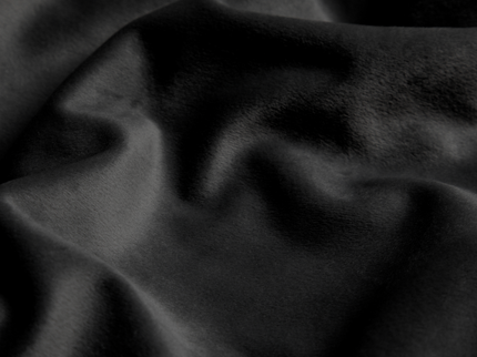 Fresh and Co Velvet Gordijnen Verduisterend - Haken of Ringen - Zwart