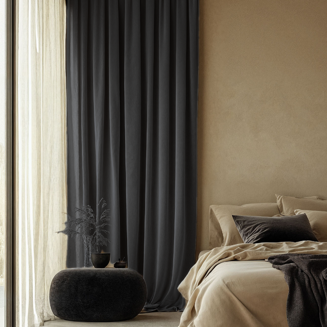 Fresh and Co Velvet Gordijnen Verduisterend - Haken of Ringen