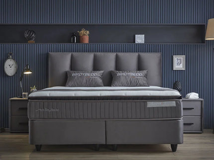 Boxspring met opbergruimte Birdybedd - Antraciet