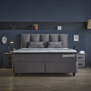 Boxspring met opbergruimte Birdybedd - Antraciet