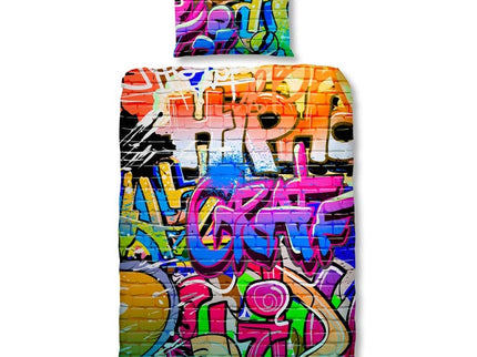 Good Morning Dekbedovertrek Graffiti