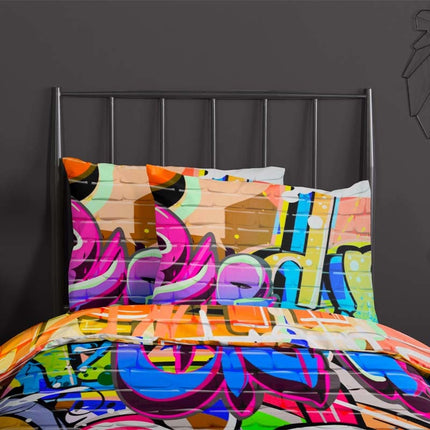 Good Morning Dekbedovertrek Graffiti