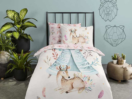 Good Morning Dekbedovertrek Katoen - Boho Roze
