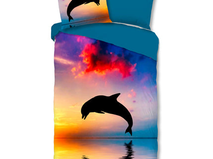 Good Morning Dekbedovertrek Katoen - Dolphin