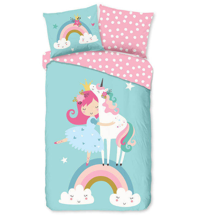 Good Morning Dekbedovertrek Katoen - Heaven Unicorn