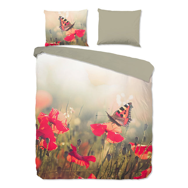 Good Morning Dekbedovertrek Katoen - Poppies