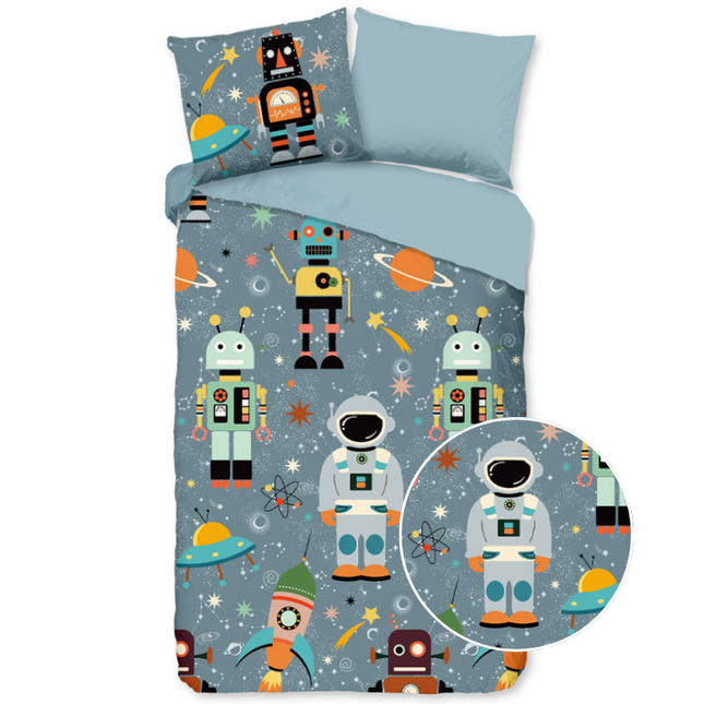 Good Morning Dekbedovertrek Katoen - Spacemen
