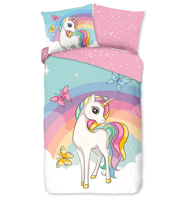 Good Morning Dekbedovertrek Katoen - Unicorn Dash
