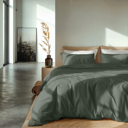 Good Morning Dekbedovertrek Percale-Katoen - Donkere Kleuren