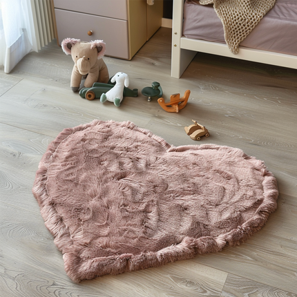 Grandstone Kinder Vloerkleed Comfy Heart - Roze