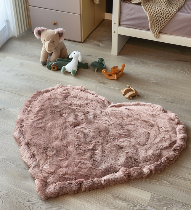 Grandstone Kinder Vloerkleed Comfy Heart - Roze