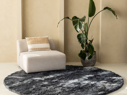 Grandstone Vloerkleed Sense Rond - Antraciet