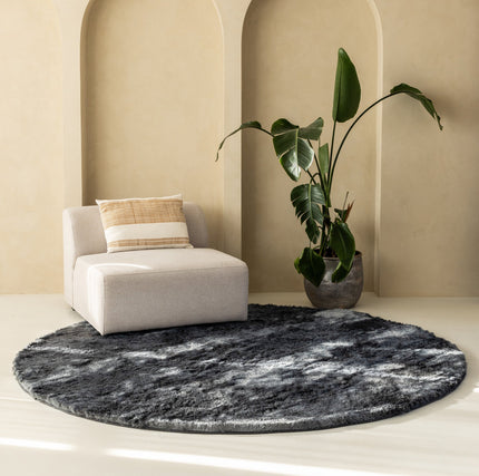 Grandstone Vloerkleed Sense Rond - Antraciet