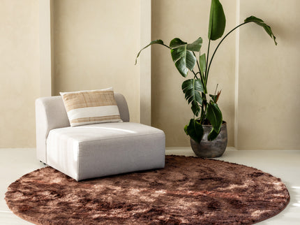 Grandstone Vloerkleed Sense Rond - Koper - 80 Ø cm