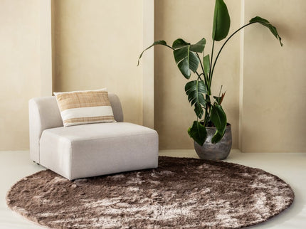 Grandstone Vloerkleed Sense Rond - Taupe - 80 Ø cm