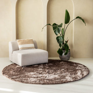 Grandstone Vloerkleed Sense Rond - Taupe - 80 Ø cm