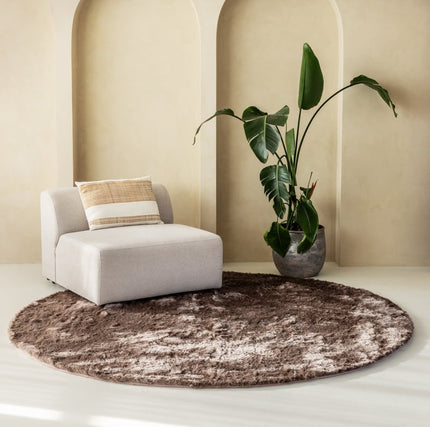 Grandstone Vloerkleed Sense Rond - Taupe - 80 Ø cm