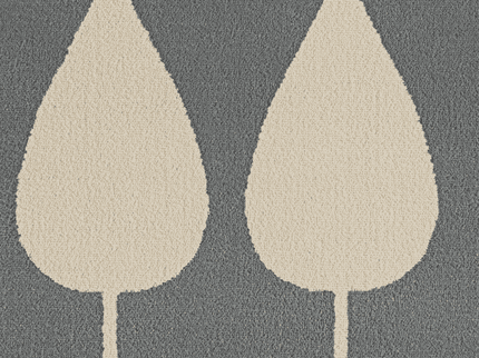 Vloerkleed Kids Lovely Leaves - Grijs
