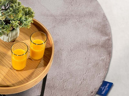 Vloerkleed Leon Rond - Lichtgrijs