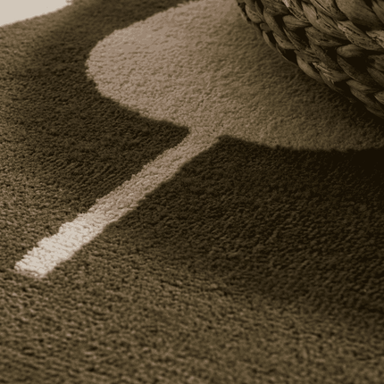 Vloerkleed Kids Lovely Leaves - Groen