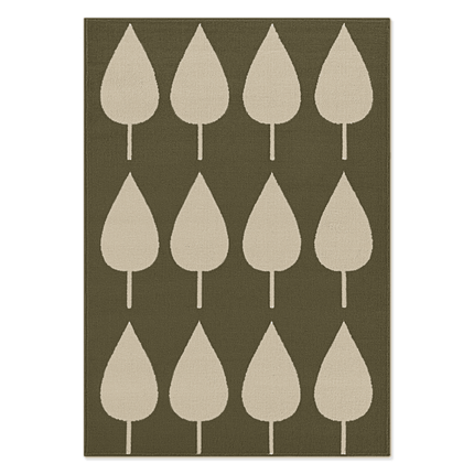 Vloerkleed Kids Lovely Leaves - Groen