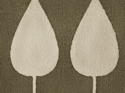 Vloerkleed Kids Lovely Leaves - Groen